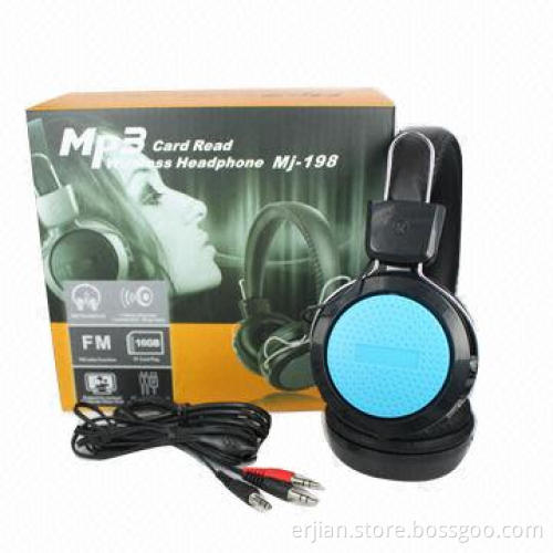 Wireless Headphones with TF Card Slot and FM Radio, OEM Services Provided